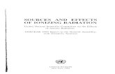 SOURCES AND EFFECTS OF IONIZING RADIATION - … · SOURCES AND EFFECTS OF IONIZING RADIATION United Nations Scientific Committee on the Effects ... decades and to recent experimental