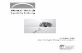 Specialty Training - Washington State Department … \ Mental Health Specialty Training Table of Contents Module 1 – Introduction to Mental Disorders What Do You Know About Mental