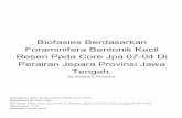 Perairan Jepara Provinsi Jawa Resen Pada Core Jpa 07-04 Di ...ftgeologi.unpad.ac.id/wp-content/uploads/2018/04/Biofasies... · Biofasies Berdasarkan Foraminifera Bentonik Kecil Resen