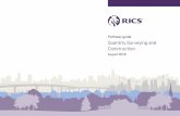 Pathway guide Quantity Surveying and Construction - rics.org · PDF filePathway guide Quantity Surveying and Construction 3 Quantity Surveying and Construction Section one Introduction