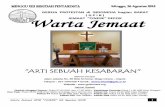 GEREJA PROTESTAN di INDONESIA bagian BARAT ( G P I B ... · Bagi Bapak/Ibu dan Saudara/i yang baru pertama kali mengikuti kegiatan ibadah dalam persekutuan ... Penjelasan Logo ...