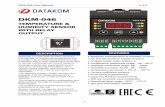 DKM-046 - datakom.su fileDKM-046 User Manual V-1.0 1 DKM-046 TEMPERATURE & HUMIDITY SENSOR WITH RELAY OUTPUT DKM-046 is a DIN Rail mounted precision unit capable of measuring temperature