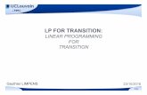 LP FOR TRANSITIONlptransition.uclouvain.be/downloads/2018.10.23-IMMC-Limpens.pdf · lp for transition: linear programming for transition gauthier limpens 23/10/2018 . 2/10 ... 1 chf