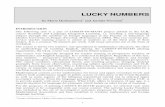 LUCKY NUMBERS - LOSSTT-IN-MATH Projectlosstt-in-math.dm.unipi.it/bp/LuckyNumbers.pdf · LUCKY NUMBERS by Marie Hofmannová ... • Discuss the first and third part of the proposal: