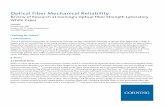 Optical Fiber Mechanical Reliability - Corning | Materials ... · PDF filemodulus for silica fiber is most commonly expressed as the secant modulus, ( 2) where Eo, Young’s modulus