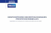 DISPOSITIONS DEONTOLOGIQUES PROFESSIONNELLES ApplicablesAu-12 janv... · Dispositions Déontologiques Professionnelles applicables aux Entreprises du Médicament adhérentes du Leem