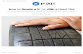 How to Resole a Shoe With a Used Tire - Amazon Web Services · Insert a wood block into the sandal. Clamp the wood block to the tire tread. Allow adhesive to cure according to manufacturer