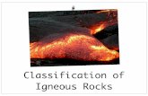 Classification of Igneous Rocks fileMineral Composition Basaltic rocks (mafic) - dark-colored, lower silica contents, and contain mostly plagioclase and pyroxene gabbro