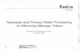 Radwaste and Primary Water Processing to Effectively ... · The HUT recirculation rate through ... COLLECTION AND DISPOSAL PROPOSAL 4" 'VA7 SUPPLY PLENUM COIL CONDENSATE DRAIN COL