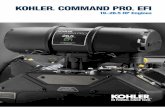 KOHLER COMMAND PRO EFI · 2018-10-26 · maximum torque maximum power kohler ® command pro ® efi 19-26.5 hp vertical-shaft engines revolutions per minute horsepower kilowatts 2000