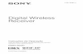 Digital Wireless Receiver - pro.sony fileSeleção do sinal de sincronização (SYNC SOURCE) ..... 16 Terminação do sinal de ... sinal de áudio (SYSTEM DELAY) .....19 Menu TX (Transmissor