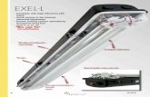 EXEL-L - .ED.201 82 EXEL-L series lighting fixture with Cortem resin-bonded LED tubes EXEL-L series