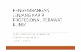 PENGEMBANGAN JENJANG KARIR PROFESIONAL … 40.pdf · pengembangan jenjang karir profesional perawat klinik peraturan menteri kesehatan nomor 40 tahun 2017 ( 25 juli 2017 ).