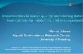 Penny Johnes Aquatic Environments Research Centre ... · Penny Johnes. Aquatic Environments Research Centre, University of Reading. Johnes, P. J. (2007) Uncertainties in riverine