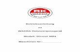 Betriebsanleitung Dicorel 3001 - wakra.com 3001 kompl.pdf · Zeichnungs-Nummer Artikel Stk. D3-01 Chassis 1 D3-02 Bockrolle 2 D3-03 Lenk-/Bremsrolle 1 D3-04 Schraube zu Lenk-/Bremsrolle