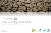 Food Security Monitoring Bulletin - documents.wfp.org · Historic relationship between El Niño and crop production in Indonesia Drought related to El Niño is typically more extensive