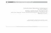 Subdivided Module Catalogue - uni-wuerzburg.de fileStudies of Education Science (35 ECTS credits) General Pedagogics (8 ECTS credits) 06-Päd-GBW-LA-152-m01 Foundations of Pedagogics