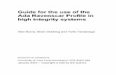 Guide for the use of the Ada Ravenscar Profile in high ... · ii Guide for the use of the Ada Ravenscar Profile in high integrity systems Acknowledgements This report is the result
