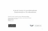 Local Area Coordination Summative Evaluation · Local Area Coordination sits within the broader asset-based initiatives that emphasise peoples and communities assets and not simply