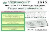 VERMONT 2013 Page 1 - Vermont Department of Taxestax.vermont.gov/sites/tax/files/documents/2013IncBk-web.pdf · 2015-11-18 · Pharmacy Program Information . . . . . . . . . . . .