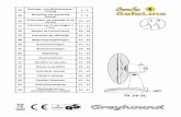 DE Montage- und Bedienungsan- 4 - b2b.ventilator.de · Ventilator-Schallleistungspegel LWA dB(A) 52,5 Leistungsaufnahme im Bereitschaftszustand PSB W 0,0 Maximale Luftgeschwindigkeit