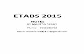 ETABS 2015 - mantrareddy.files.wordpress.com · ETABS 2015 NOTES BY MANTRA REDDY Ph. No: - 9966886762 Email: mantrareddy117@gmail.com
