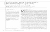 Stakeholder Value Constructs in Megaprojects: A Long-Term Assessment Case Study · 2017-11-29 · case study of the construction and operations of an over 50-year-old American highway