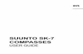 SUUNTO SK-7 COMPASSES USER GUIDE · 5 SUUNTO SK-7 DIVING COMPASS USER GUIDE The high-quality, liquid-filled Suunto diving compasses are durable, reliable and easy to use. The Suunto