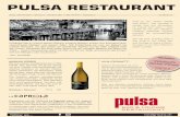 PULSA RESTAURANT - DAS Hotel Davos l Talstrasse 3 l 7270 Davos Platz l T 081 414 97 97 l hotelgrischa.ch 12. Februar 19 Öffnungszeiten Pulsa Bar & Lounge Restaurant: täglich ab 09.00