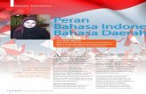 Peran Bahasa Indonesia dan Bahasa Daerah - siapbelajar.com · Perkembangan bahasa Indonesia tidak hanya disebabkan pengaruh bahasa asing, seperti Belanda, Inggris, Arab, dan China,