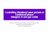 Controlling vibrational wave packets in condensed phase ... fileControlling vibrational wave packets in condensed phase: Halogens in rare gas solids Markus Gühr, ... Halogen Molecule