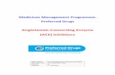 Angiotensin-Converting Enzyme (ACE) Inhibitors .There are ten licensed angiotensin-converting enzyme