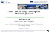 Real Time Energy Consumption Monitoring System · Real – Time Energy Consumption Monitoring System ... Already some implementations in transport/ports The main advantages of flywheel