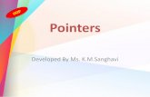 POINTERS IN C++ - WordPress.com · 6/27/2016 · Allowed Pointer Arithmetic •Following are the allowed pointer operations: –Subtraction of pointers results in the number of elements