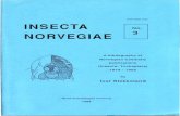 INSECTA - Norsk entomologisk forening · Biologi og livssyklus til Chaetopteryx villosa (Fabricius)(Trichoptera, Limnephilidae) i . og ved Blesbekken og Raubekken, Kongsvoll, Oppdal