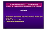 LHC BEAM INSTABILITY OBSERVATION ON 17/10/11 AND … fileLHC BEAM INSTABILITY OBSERVATION ON 17/10/11 AND POSSIBLE INTERPRETATION ... and it seemed that the BBLR played also a role