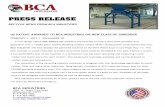 PRESS release - BCA Industries : Milwaukee Wisconsin ...bca- .press release recycle news from bca