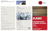 Wickelflyer Summer Schools KAWI 2014 · ver, Kawi is not merely of historical interest; today it is a distinct linguistic ... Popular local tourist destinations include the world-famous