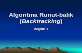 Algoritma Runut-balik (Backtracking)karmila.staff.gunadarma.ac.id/Downloads/files/58092/Algoritma+Runut-balik.pdf · • Runut-balik (backtracking) adalah algoritma yang berbasis