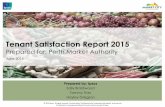Tenant Satisfaction Report 2015 - perthmarket.com.au · Tenant Satisfaction Report 2015 Prepared for: Perth ... Executive Summary 2 • The overall performance of PMA has improved