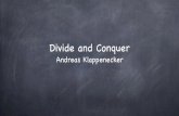 Divide and Conquer - .The Divide and Conquer Paradigm The divide and conquer paradigm is important