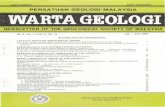 PERSATUAN GEOLOGI MALA VSIA - … 0450/83 ISSN 0126/5539 PERSATUAN GEOLOGI MALA VSIA NEWSLETTER OF THE GEOLOGICAL SOCIETY OF MALAYSIA , Jil. 9, No.1 (Vol. 9, No.1) Jan - Feb 1983 KANDUNGAN