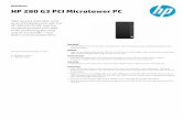 PSG APJ Commercial Desktop Datasheet 2014 template · Graphics510(2.8GHz,2MBcache,2cores);Intel®Core™i3-6100withIntel®HDGraphics530 ... HP 280 G3 PCI Microtower PC Keywords: datasheet,
