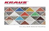 Kraus Vibratory Equipment For Dry, Bulk Material Handling · TRENCH-TITE™ Vibratory Conveyor The Kraus STEDI-COILTM Vibratory Conveyor is used to convey either sand and castings