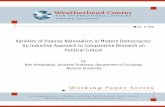 Bonikowski - Varieties of Popular Nationalism in Modern ... · Varieties of Popular Nationalism in Modern Democracies: An Inductive Approach to Comparative Research on Political Culture