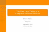 The Core Label Order of a Congruence-Uniform Latticehmuehle/files/talks/aaa_corelabel.pdf · The Core Label Order of a Congruence-Uniform Lattice Henri Muhle¨ The Core Label Order