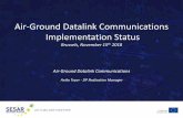 Air-Ground Datalink Communications Implementation Status file2016_089_AF6 ITAF ATC CONTROL SYSTEM MOVING TO i4D Italian MOD 2016_125 ... FALCON 900 compliance with Air Ground ATN VDL2