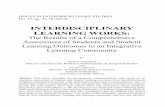 INTERDISCIPLINARY LEARNING WORKS - Oakland University. 32, pp. 53-78 (2014) INTERDISCIPLINARY LEARNING WORKS: The Results of a Comprehensive Assessment of Students and Student Learning