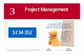 33 Project Management 03... · CPM/PERT Gantt charts Milestone charts Cash flow schedules Planning, Scheduling, Controlling Before Start of project During ... • Gantt chart •