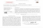 Formulation of a newly effervescent paracetamol tablets · Formulation of a newly effervescent paracetamol tablets ... effervescent effect of citric acid, ... patient acceptability